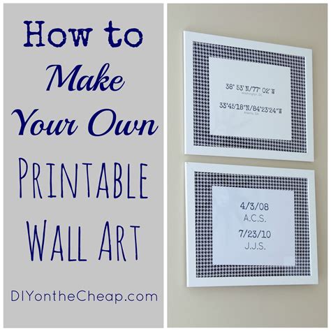 How To Create Printable Wall Art